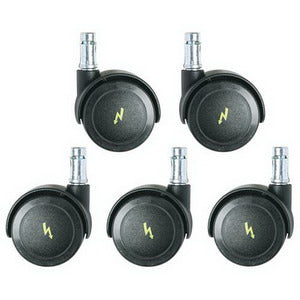Bevco IBCS-ESD Dual Wheel Intervel Braking Caster, Set of 5