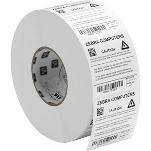 IDENTCO 10008517 Zebra Barcode Label, 4.000W X 4.000L, 1520/Roll