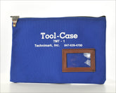 Technimark WCZTP-TECHNIMARK Windowed Canvas Zippered Tool Bag, Blue w/White Logo
