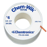 Chemtronics 10-25L Rosin Desoldering Braid, .100" x 25'