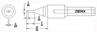 Hexacon J804X Turned-Down Chisel Soldering Tip, 1/16"