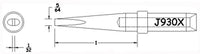Hexacon J930X Semi Chisel Soldering Tip, 5/64"