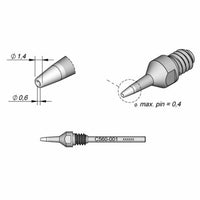 JBC TOOLS C560001 DESOLDERING TIP Ø0,6 HT