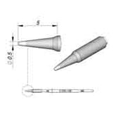 JBC C105106 Cartridge Conical Solder Tip