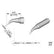 JBC C105118 Bent Conical Cartridge Soldering Tip, 0.1mm X 4.5mm