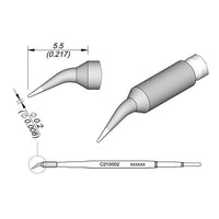 JBC C210002 Bent Conical Cartridge Soldering Tip, 0.2mm