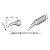 JBC C210014 Bent Cartridge Conical Soldering Tip, 0.5mm