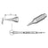JBC C245032 Conical Cartridge Soldering Tip, 0.4mm