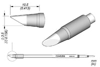 JBC C245256 Bevel Cartridge Soldering Tip, 3.5mm