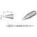 JBC C245403 Conical Cartridge Soldering Tip, 1.0mm