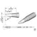 JBC C245793 60 Deg Bevel Cartridge Soldering Tip