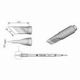 JBC C245939 Knife Cartridge Soldering Tip, 6mm