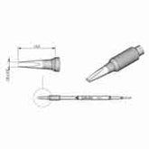 JBC C245944 Chisel Cartridge Soldering Tip, 1.8mm