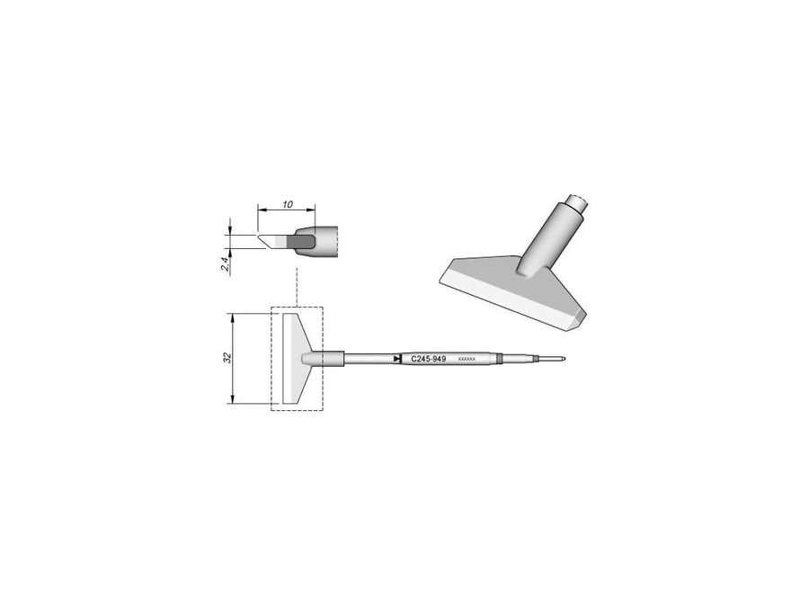 JBC C245949 Cartridge Blade 32,0