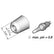 JBC C560003 Through Hole Cartridge Desoldering Tip, 1.0 x 2.7mm