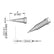 JBC Tools C115116 Cartridge Chisel, 0.2 X 0.1"