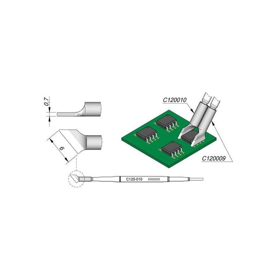 JBC C120010 Cartridge Dual in Line 6,0LEF