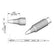 JBC Tools C210005 Conical Cartridge Soldering Tip, 1.0mm