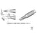 JBC Tools C210033 Solder Tip Cartridge Knife 2.5 x 0.3