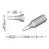 JBC Tools C245160E Chisel Cartridge Soldering Tip, 1.6" x 10.8mm