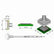 JBC Tools C245224 Series C245 QFP Cartridge Soldering Tip, 12mm x 12mm