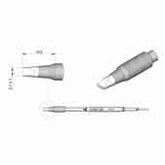 JBC Tools C245729 C245 Series Chisel Cartridge Soldering Tip, 2.7mm x 1mm