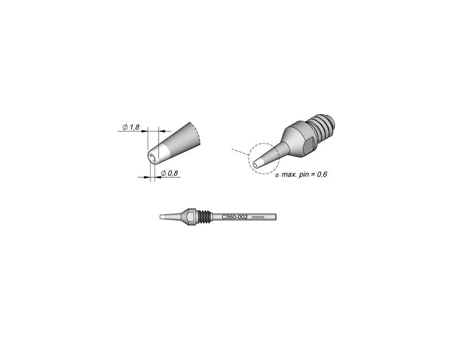 JBC TOOLS C560002 Desoldering Tip