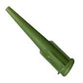 Jensen Global JG14-1.25HPTT High Precision Polypropylene 14 Gauge Tapered Dispensing Tip, Olive, 1000 per Bag