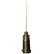 Jensen Global JG22-1.0X Standard Steel 22 Gauge Needle with Black Luer Lock Hub, 50/Bx