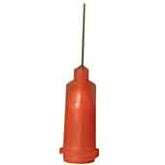 Jensen Global JG24-0.5X Standard Steel 24 Gauge Needle with Red Luer Lock Hub, 50/Bx 