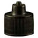 Jensen Global JGC-512 Luer Lock Bottle Cap for 1oz Dispenser Bottles w/ a 20-410 Neck Size, Black, 100/Bg 