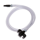 Jensen Global JG10A-X6 Standard Black Barbed Syringe Adapter With 1/4" tubing, 6' Long, 10CC