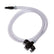 Jensen Global JG10A-X6 Standard Black Barbed Syringe Adapter With 1/4" tubing, 6' Long, 10CC