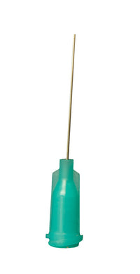Jensen Global JG23-1.0X Standard Steel 23 Gauge Needle with Sky Blue Luer Lock Hub, 50 Box 