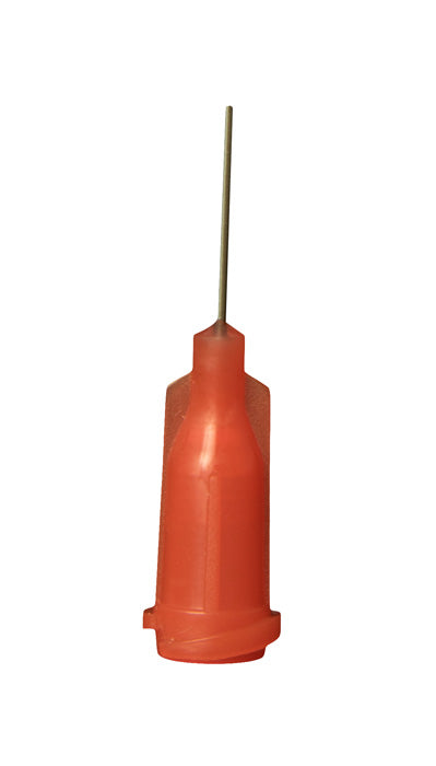 Jensen Global JG24-0.5X Standard Steel 24 Gauge Needle with Red Luer Lock Hub, 50/Bx 
