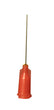Jensen Global JG24-1.0X Standard Steel 24 Gauge Needle with Red Luer Lock Hub, 50 Per Pack