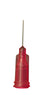 Jensen Global JG25-0.5HPX High Precision 25 Gauge Needle with Red Luer Lock Hub, 50 Box 