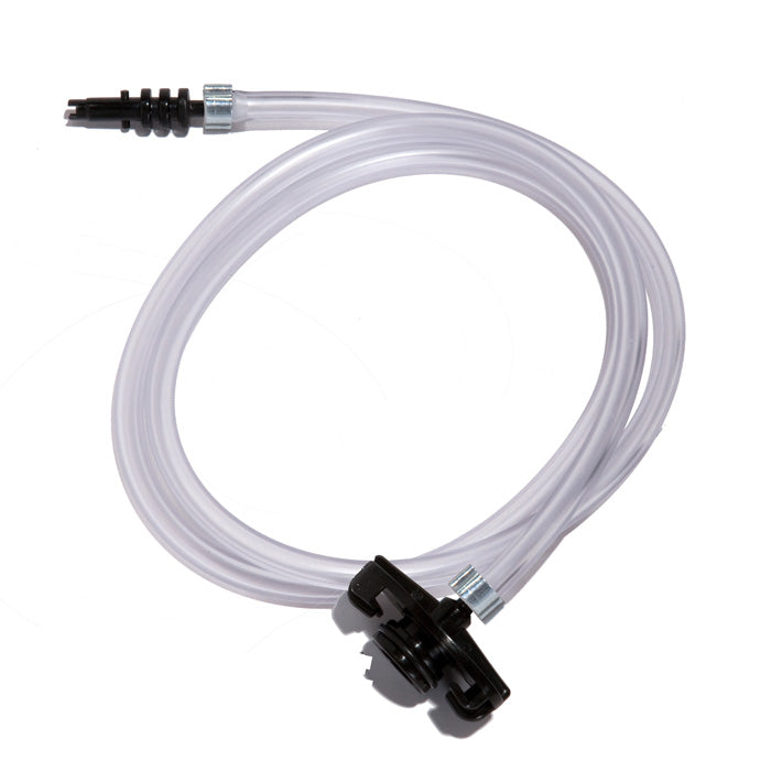 Jensen Global JG30A-X Standard Black Barbed Syringe Adapter with 1/4" tubing, 3', 30-50CC