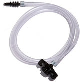 Jensen Global JG30A-X6 Standard Black Barbed Syringe Adapter with 1/4" tubing, 30/50CC