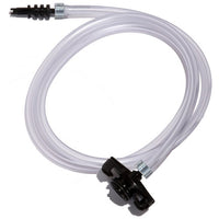 Jensen Global JG30A-X6 Standard Black Barbed Syringe Adapter with 1/4" tubing, 30/50CC