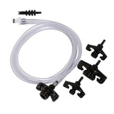 Jensen Global JG30A-XC6 Standard White Quick Connect Syringe Adapter with 1/4" tubing