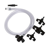 Jensen Global JG30A-XC6 Standard White Quick Connect Syringe Adapter with 1/4" tubing