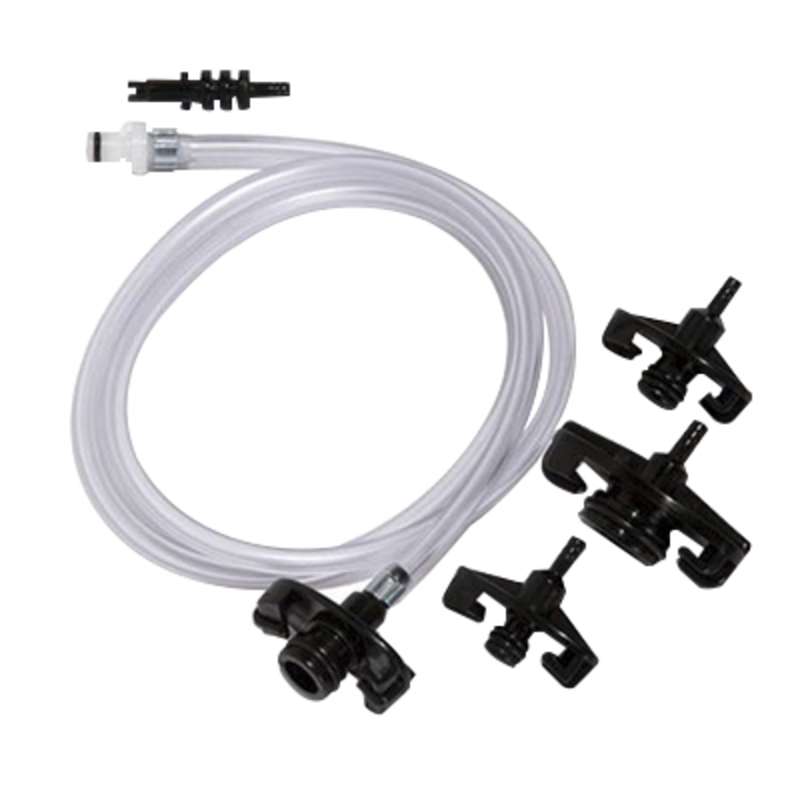 Jensen Global JG30A-XC6 Standard White Quick Connect Syringe Adapter with 1/4" tubing
