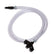 Jensen Global JG3A-X Standard Black Barbed Syringe Adapter with 1/4" tubing, 3' Long, 3CC 