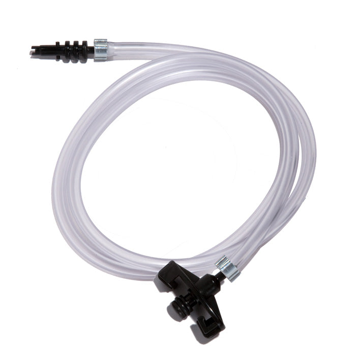 Jensen Global JG3A-X Standard Black Barbed Syringe Adapter with 1/4" tubing, 3' Long, 3CC 