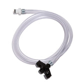 Jensen Global JG3A-XC Standard White Quick Connect Syringe Adapter with 1/4" tubing, 3' Long, 3CC 
