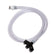 Jensen Global JG3A-XC Standard White Quick Connect Syringe Adapter with 1/4" tubing, 3' Long, 3CC 