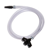 Jensen Global JG5A-X Standard Black Barbed Syringe Adapter with 1/4" tubing, 3' Long, 5CC