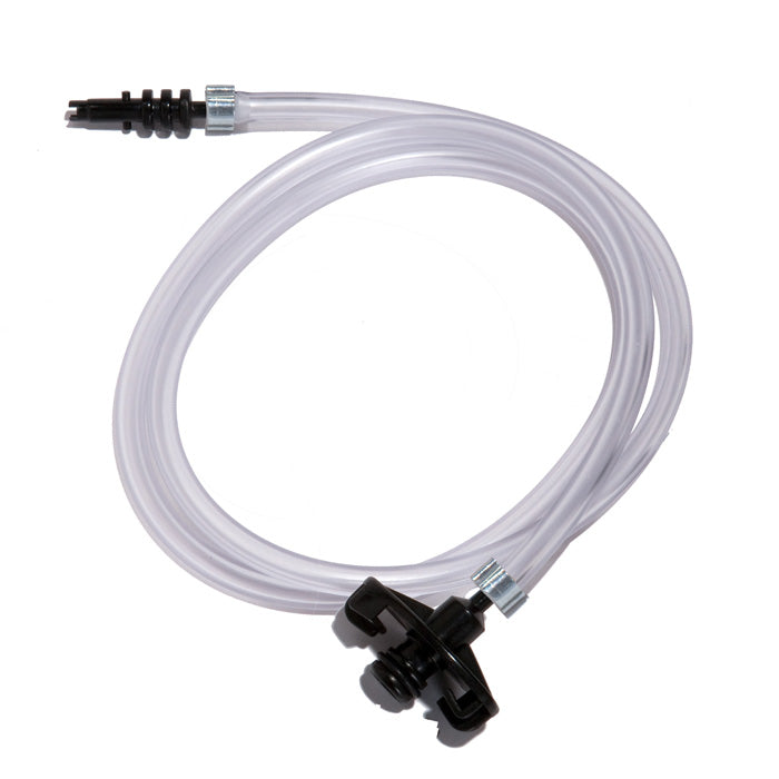 Jensen Global JG5A-X Standard Black Barbed Syringe Adapter with 1/4" tubing, 3' Long, 5CC
