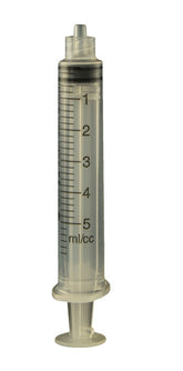 Jensen Global JG5CC-LL-50 Manual Calibrated Luer Lock Syringe Barrel & Stopper, 5CC, 50/Bg 